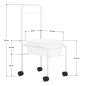 Witte pedicuretray voor beautysalon, praktijk en studio voor een professionele, overzichtelijke werkplek voor efficiënt