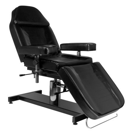 Professionele tattoo behandelstoel Pro Ink 210H zwart voor beautysalon, praktijk, kapsalon en professionele studio