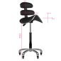 Salonhocker hoch schwarz ActiveShop AM-880