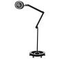 LED loeplamp met statief Elegante 6025 zwart, 60 SMD-leds, 5D vergroting en 6 W voor nauwkeurige salonverlichting