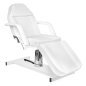 Hydraulische behandelstoel Basic 210 wit voor beautysalon, kapsalon en professionele behandelstudio met ligpositie