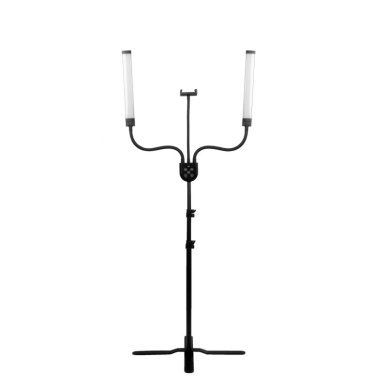 LED-lamp voor wimpers en make-up Polluks IV MSP-MJ-02 zwart met afstandsbediening voor nauwkeurige salonbehandelingen