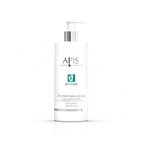 Voetverzachtende gel met ureum 30% Apis Api-Podo 500 ml voor professionele salonverzorging en zachte voeten