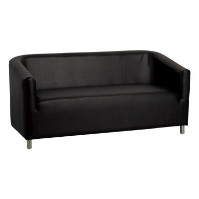 Wachtkamerbank Gabbiano M021 zwart voor comfortabele ontvangst en professionele saloninrichting in de wachtruimte