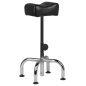 Pedicurevoetsteun AM-5012C, zwart, voor comfortabel werken in de salon en een verzorgde behandelplek voor pedicurebehandelingen