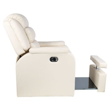 SPA-pedicurestoel Hilton in crème voor comfortabel en verzorgd werken bij professionele pedicurebehandelingen in salons