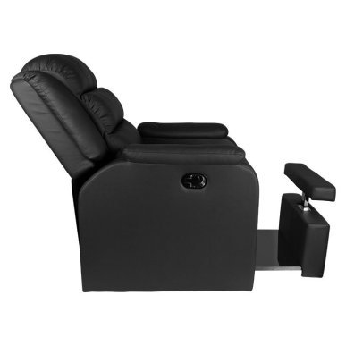 SPA-pedicurestoel Hilton zwart voor professioneel saloncomfort en een verzorgde, functionele pedicurewerkplek in de salon