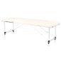 Folding massage table, aluminum comfort, 2-section cream