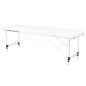 2-section aluminum folding massage table, comfort, white