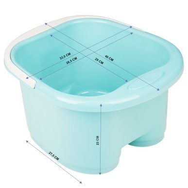 Pedicurebak met rollers blauw Lich voor comfortabel en georganiseerd werken tijdens professionele pedicurebehandelingen