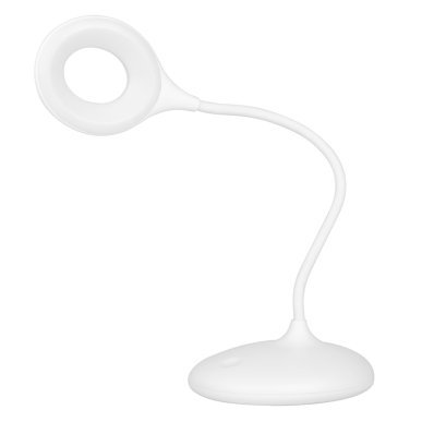LED-ringlamp voor bureau Snake, wit, voor professionele wimperstyling, make-up, manicure en cosmetische behandelingen