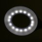 LED-ringlamp voor bureau Snake, wit, voor professionele wimperstyling, make-up, manicure en cosmetische behandelingen