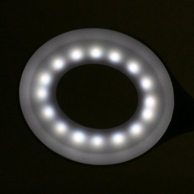 LED-ringlamp voor bureau Snake, wit, voor professionele wimperstyling, make-up, manicure en cosmetische behandelingen