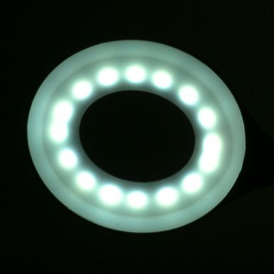 LED-ringlamp voor bureau Snake, wit, voor professionele wimperstyling, make-up, manicure en cosmetische behandelingen