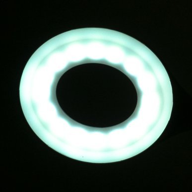 LED-ringlamp voor bureau Snake, wit, voor professionele wimperstyling, make-up, manicure en cosmetische behandelingen