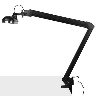 LED werklamp met klem Elegante 801L met regelbare lichtintensiteit voor nauwkeurige verlichting in de salon, zwart