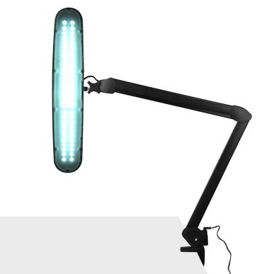 LED werklamp met klem Elegante 801L met regelbare lichtintensiteit voor nauwkeurige verlichting in de salon, zwart