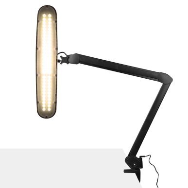 LED-werklamp met klem Elegante 801-TL zwart met regelbare lichtintensiteit en lichtkleur voor salonwerk en behandelingen