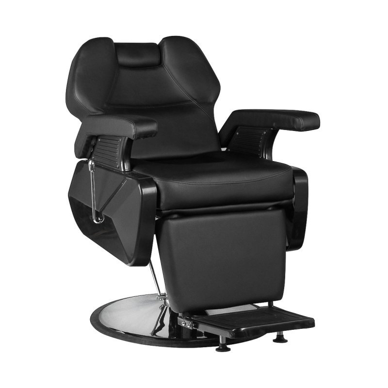 Hair system New York barber chair black chrome