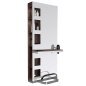 Kappersconsole wengé Gabbiano B058 voor kapsalon en barbershop met professionele werkplek en comfortabele klantbediening