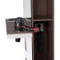 Kappersconsole wengé Gabbiano B058 voor kapsalon en barbershop met professionele werkplek en comfortabele klantbediening