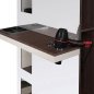 Kappersconsole wengé Gabbiano B058 voor kapsalon en barbershop met professionele werkplek en comfortabele klantbediening