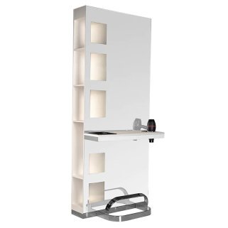 Kappersconsole parel Gabbiano B058 voor kapsalon en barbershop met professioneel werkcomfort en verzorgde saloninrichting