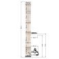 Kappersconsole parel Gabbiano B058 voor kapsalon en barbershop met professioneel werkcomfort en verzorgde saloninrichting