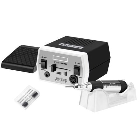 Nagelfreesmachine Activ Power JD700 zwart voor manicure en pedicure met comfortabele bediening in professioneel salonwerk