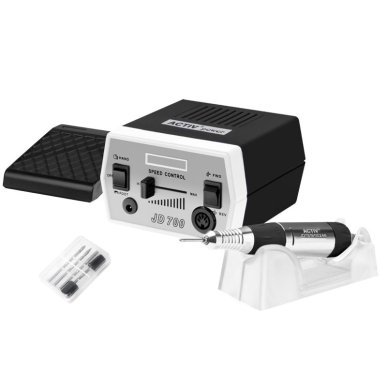 Nagelfreesmachine Activ Power JD700 zwart voor manicure en pedicure met comfortabele bediening in professioneel salonwerk