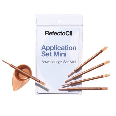 Applicatieset voor wenkbrauwen Refectocil Mini roségoud voor professionele salonverzorging en comfortabele applicatie
