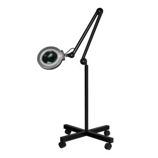 LED-loeplamp met statief S4 in zwart voor nauwkeurige verlichting bij wimperstyling en cosmetische behandelingen