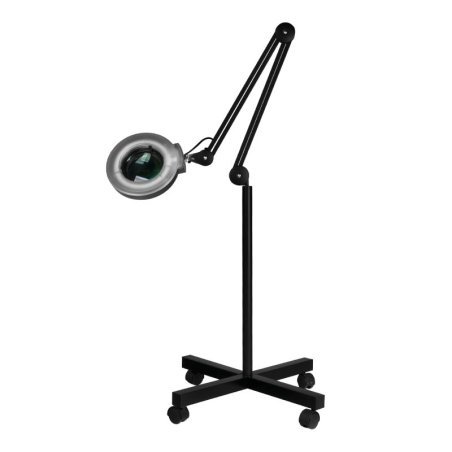 LED-loeplamp met statief S4 in zwart voor nauwkeurige verlichting bij wimperstyling en cosmetische behandelingen