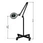 LED-loeplamp met statief S4 in zwart voor nauwkeurige verlichting bij wimperstyling en cosmetische behandelingen LED-loeplamp met statief S4 in zwart voor nauwkeurige verlichting bij wimperstyling en cosmetische behandelingen