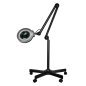 LED-loeplamp met statief S5 zwart voor nauwkeurig werken bij wimperstyling, make-up, cosmetische behandelingen en manicure