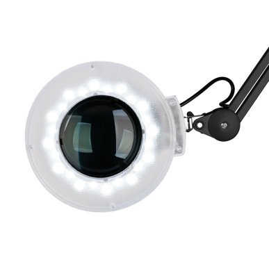 LED-loeplamp met statief S5 zwart voor nauwkeurig werken bij wimperstyling, make-up, cosmetische behandelingen en manicure