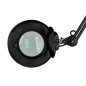 LED-loeplamp met statief S5 zwart voor nauwkeurig werken bij wimperstyling, make-up, cosmetische behandelingen en manicure