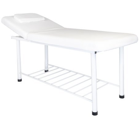 Professionele massagetafel 812 Basic in wit voor comfortabel salonwerk en een verzorgde behandelruimte voor massagebehandelingen