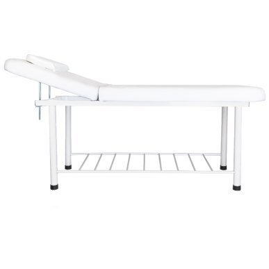 Professionele massagetafel 812 Basic in wit voor comfortabel salonwerk en een verzorgde behandelruimte voor massagebehandelingen