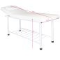 Professionele massagetafel 812 Basic in wit voor comfortabel salonwerk en een verzorgde behandelruimte voor massagebehandelingen