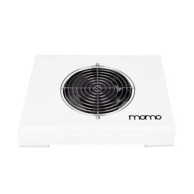 Professionele nagelstofafzuiger Momo X2S 65 W wit voor manicure en pedicure in de salon, voor een nette werkplek
