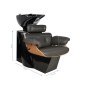 Professionele barber wasunit Gabbiano Florence grijs-zwart voor haarwassen, baardverzorging, barbershop en kapsalon