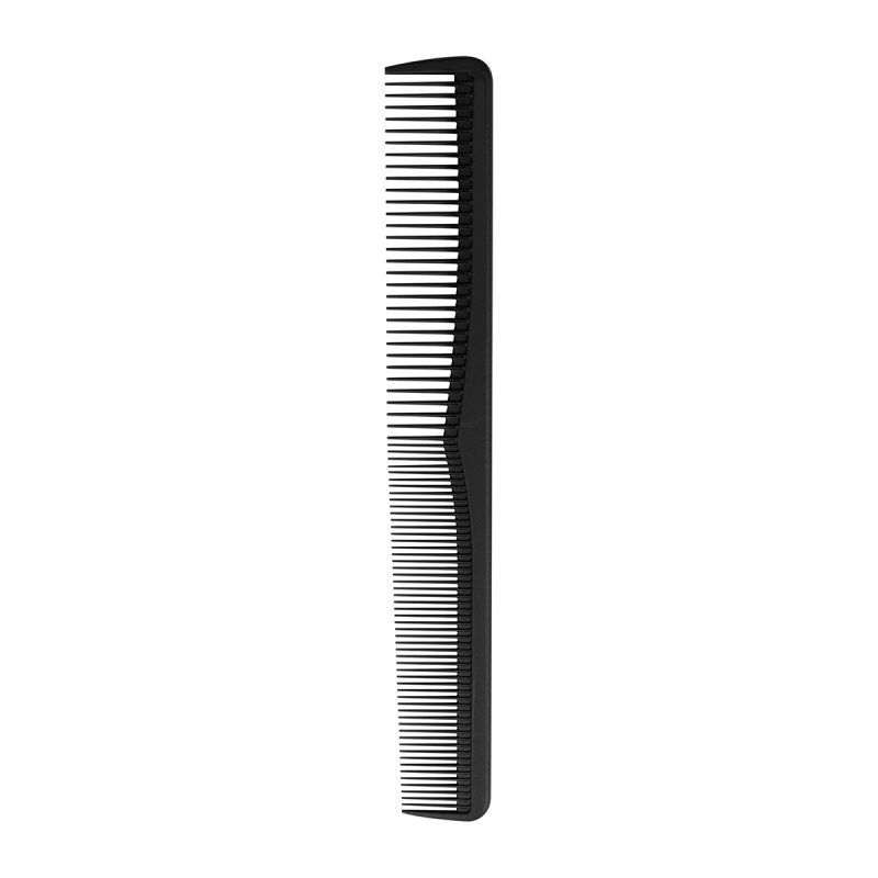 Antistatische carbon kam 06923 voor kappers en barbiers, professioneel gebruik in kapsalon, barbershop en salonwerk