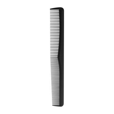 Antistatische carbon kam 06923 voor kappers en barbiers, professioneel gebruik in kapsalon, barbershop en salonwerk