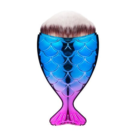 Stofborstel Fish paars-blauw voor kapsalon en barbershop, praktisch voor verzorgde werkruimte en dagelijks professioneel gebruik