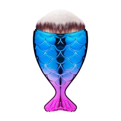 Stofborstel Fish paars-blauw voor kapsalon en barbershop, praktisch voor verzorgde werkruimte en dagelijks professioneel gebruik