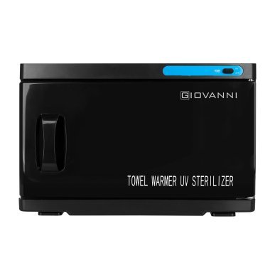 Handdoekwarmer met UV-C-sterilisator zwart 16 L voor professioneel salongebruik en hygiënische textielopslag