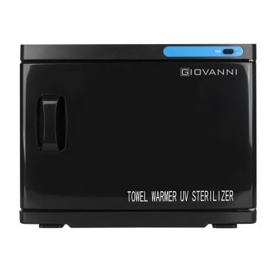 Handdoekwarmer met UV-C-sterilisator, zwart, 23 L voor professionele salons en warme handdoeken bij beautybehandelingen