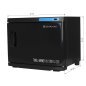 Handdoekwarmer met UV-C-sterilisator, zwart, 23 L voor professionele salons en warme handdoeken bij beautybehandelingen Handdoekwarmer met UV-C-sterilisator, zwart, 23 L voor professionele salons en warme handdoeken bij beautybehandelingen