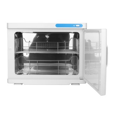 Handdoekwarmer met UV-C-sterilisator, wit, 23 l voor professionele beauty- en salonbehandelingen met warme kompressen